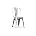 Chaise de salle  manger - design industriel - acier - nouvelle dition - stylix acier