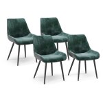 Chaise de salle à manger eleganza, vert, lot de 4, vicco Chaise de salle à manger eleganza, vert, lot de 4, vicco
