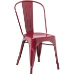 Chaise de salle à manger empilable lix sklum rouge bordeaux Chaise de salle à manger empilable lix sklum rouge bordeaux