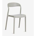 Chaise de salle � manger empilable en polypropyl�ne brenza sklum vert kaki