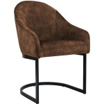 Chaise de salle � manger jarik velours caf�