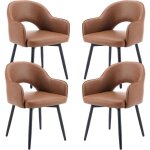 Wahson office chairs - wahson lot de 4 chaises en cuir pu, chaise salle à manger moderne avec accoudoirs ... Wahson office chairs - wahson lot de 4 chaises en cuir pu, chaise salle à manger moderne avec accoudoirs ...