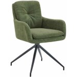 Chaise de salle  manger pickett tissu vert