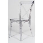 Chaises en polycarbonate transparent chaise de cuisine empilable 46x46x87, 5 cm chaise salle  manger ...