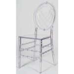 Chaises en polycarbonate transparent chaise de cuisine empilable 39x40x91 cm chaise salle  manger et ...