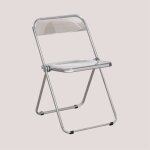 Chaise de salle  manger pliante en fer kepko sklum transparent