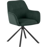 Chaise de salle � manger tipton en velours c�tel� vert