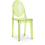 Chaise de salle � manger - victoria queen vert transparent