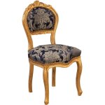 Biscottini - chaise de salon dore louis xvi 90x45x42 chaise en bois fauteuil de chambre  coucher style ...