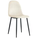 Chaise scandinave metal noir beige x4 pcs