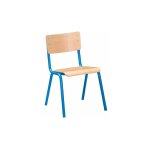 Sans marque - chaise scolaire syllab taille 5 - ce2 / cm1 bleu - lot de 2 - maxiburo