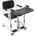Chaise de transfert hydraulique pour patients, chaise de toilette, chaise de douche, rglable en hauteur, ...