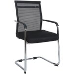 Chaise pour les visiteurs denny chromed tissu Chaise pour les visiteurs denny chromed tissu