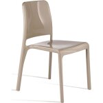 Chaise xena taupe ? monobloc chic et pratique pour maison et jardin mobilier intrieur et extrieur