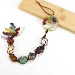 Ensoleille - chakra pierres arbre de vie ornement guérison naturelle 7 chakra cristal suspendu ornement ... Ensoleille - chakra pierres arbre de vie ornement guérison naturelle 7 chakra cristal suspendu ornement ...