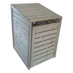 Chalet&jardin - coffre en bois pour poubelle (cache - poubelle)