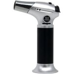 Chalumeau de cuisine rechargeable avec verrouillage de scurit, flamme rglable, 2 brosses et buse en ...