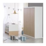 Chambre bébé complete - lit évolutif 70 x 140 cm + commode a langer + armoire 3 portes roba bicolore ... Chambre bébé complete - lit évolutif 70 x 140 cm + commode a langer + armoire 3 portes roba bicolore ...