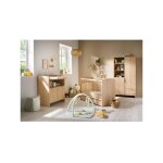 Sauthon - chambre bébé trio azur - lit 120x60 + commode a langer 3 tiroirs + armoire 2 portes chene doré ... Sauthon - chambre bébé trio azur - lit 120x60 + commode a langer 3 tiroirs + armoire 2 portes chene doré ...