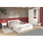 Parisot chambre complte adulte blanc 160 x 200 cm