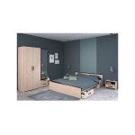 Parisot - chambre complete adulte - zodiac indus - chene et noir