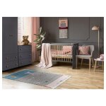 Chambre complète lit bébé - commode à langer et armoire littlesky by klups pauline gris Chambre complète lit bébé - commode à langer et armoire littlesky by klups pauline gris