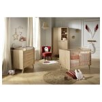 Sauthon - chambre complte lit bb commode  langer et armoire arty bois