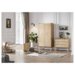 Vox - chambre complète lit bébé évolutif - commode 3 tiroirs - armoire 2 portes vintage bois Vox - chambre complète lit bébé évolutif - commode 3 tiroirs - armoire 2 portes vintage bois