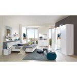 Chambre à coucher complète adulte ( lit adulte 180 x 200 cm + armoire + 2 tables de chevet) coloris blanc ... Chambre à coucher complète adulte ( lit adulte 180 x 200 cm + armoire + 2 tables de chevet) coloris blanc ...
