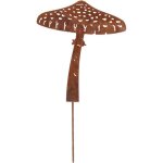 Champignon en mtal rouill sur pic champignon parasol
