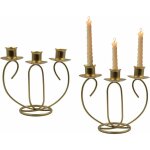 Chandelier bougeoir en mtal, 2 pices chandelier en mtal dtenteur chandelier vintage bougeoir conique ...