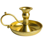 Chandelier classique laiton dor� antique bougeoir hauteur 5cm pour bougies jusqu'� �2cm