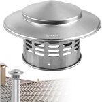 Chapeau de chemin�e en acier inoxydable, hotte de chemin�e, capuchon de chemin�e chapeau cheminee chapeau ...