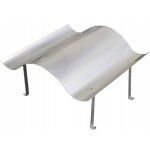 Chapeau de chemin�e en acier inoxydable pour chemin�e napol�on 40 x 70 cm