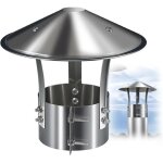 Chapeau de chemin�e, couvercle de chemin�e, acier inoxydable chapeau conduit de fum�e, chapeau de pluie ...