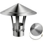 Chapeau de chemin�e inox 201 chapeau de pluie de toit r�glable 6 11 15 cm couvercle de trou de chemin�e ...