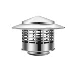 Chapeau de chemin�e, installation facile, pour couvercle d'a�ration isolant � l'ext�rieur, diam�tre int�rieur ...