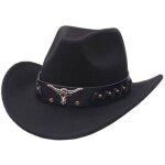 Chapeau de cowboy femme chapeau western homme jazz noir chapeau cowboy chapeau cowboy femme cowboy hat ...