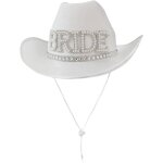 Fei yu - chapeau de cowboy en strass pour femme, chapeau de cow - girl  large bord avec lettre de marie ...