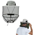 Chapeau moustiquaire, chapeau d'apiculteur moustiquaire de tete filet de t�te anti - moustiquaire chapeau ...