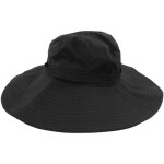 Chapeau de p�che noir � large bord, protection uv upf 50 sup�rieure, ajustable et imperm�able, id�al ...