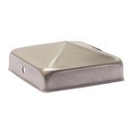 Chapeau de poteau acier inoxydable pour poteau 7 x 7 cm - par