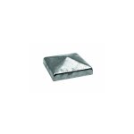 Chapeau poteau carr pyramide 10x10cm zingu  chaud