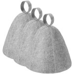 Chapeau de sauna, 3 pi�ces gris bonnet de sauna, sauna bien �tre accessoires, chapeaux de sauna pour ...