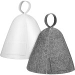 Chapeaux de sauna en feutre - lot de 2 - confortable et l�ger, accessoire parfait pour sauna