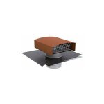 Chapeau de toiture rouge pour sorties conduits diamtre 160mm atlantic