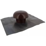 Nicoll - chapeau ventilation cdt10 collerette d'tanchit 40x33mm d100mm marron sans moustiquaire