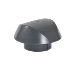 Chapeau ventilation nicoll vvs16a sans moustiquaire d160mm couleur gris anthracite