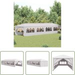 Chapiteau de jardin - tonnelle de jardin 3x12 m blanc