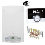 Chappee - chaudire gaz basnox luna st blue compact 2. 24 chappe 24 kw / chemine complte (douilles ...